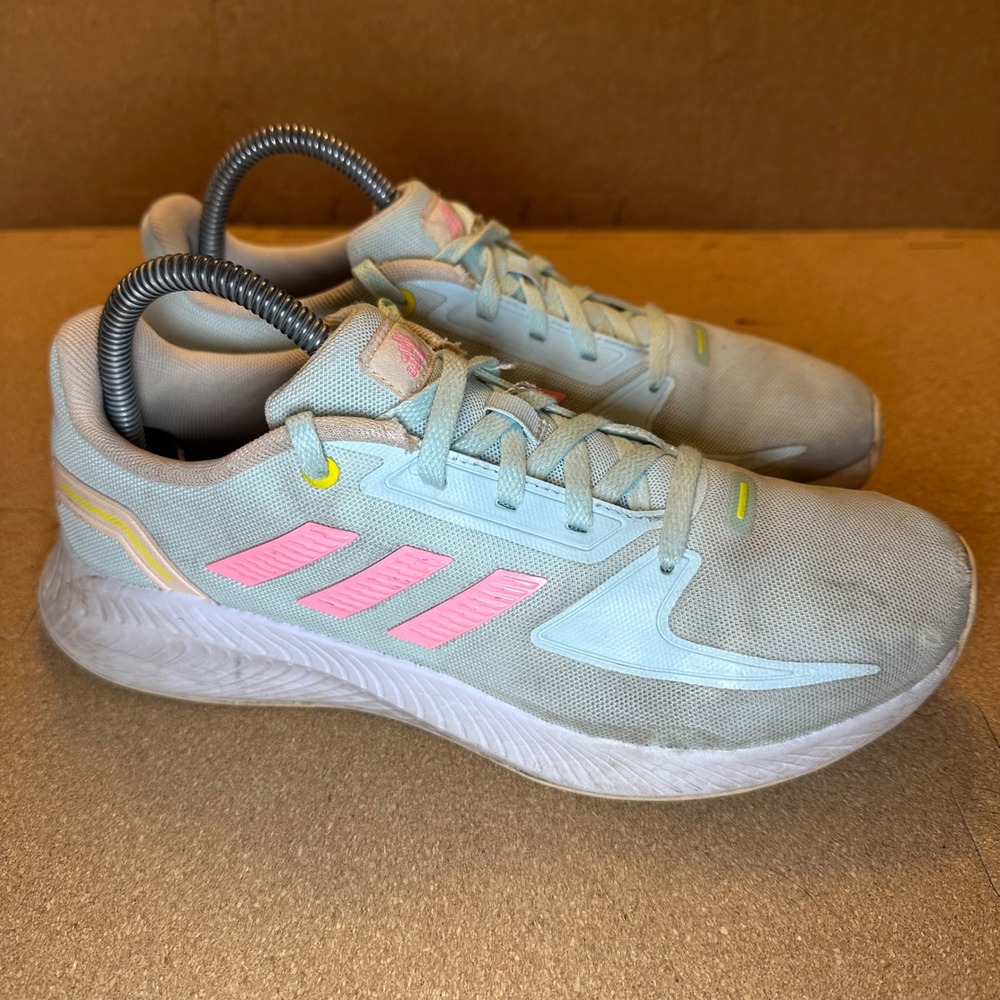 Adidas Runfalcon 2.0 Mens Size 7 Running Shoes Light Blue Pink HR1412